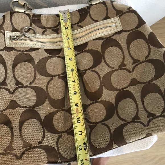 Vintage Coach Satchel Bag, abric Shell - Picture 10 of 10